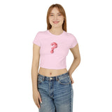 Women's Baby Tee - Cute Question Mark Design for Trendy Style
