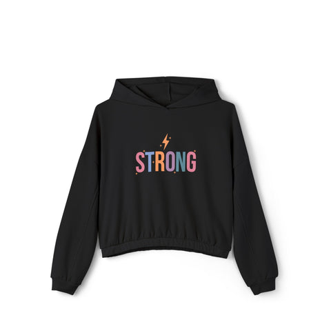 Strong Woman Cinched Bottom Hoodie - Empowering, Cozy and Stylish