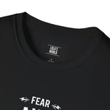 Fear Ain't Welcome Unisex Softstyle T-Shirt - Bold Graphic Tee for Fitness Enthusiasts