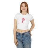 Women's Baby Tee - Cute Question Mark Design for Trendy Style