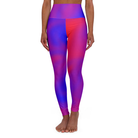 High Waisted Gradient Yoga Leggings - Stretchy, Comfortable Activewear