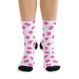 Eco-Friendly Pink Patterned Socks - Fun and Sustainable Fashion