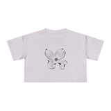 Floral Women's Crop Tee - Stylish & Comfortable Summer Top