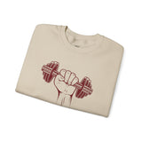 Empowered Fitness Sweatshirt | Unisex Crewneck for Gym Lovers