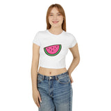 Cute Watermelon Women's Baby Tee - Perfect for Summer Vibes