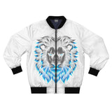 Stylish Men's Bomber Jacket with Eye-Catching Lion Design