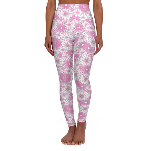 Floral High Waisted Yoga Leggings - Comfortable & Stylish Activewear
