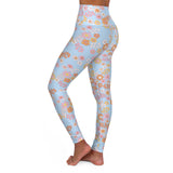 Floral High Waisted Yoga Leggings - Comfortable & Stylish Activewear