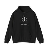 Inspirational Unisex Hooded Sweatshirt - 'You today' Black Sweatshirt