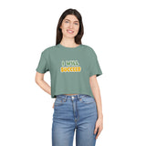 Inspirational Women's Crop Tee - "I Will Succeed" Motivational Shirt