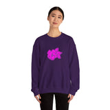 Floral Sweatshirt, Soft Casual Wear, Spring Gift, Cozy Layering, Unique Floral Design