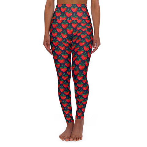 Floral High Waisted Yoga Leggings - Comfortable Fitness Apparel