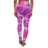Colorful High Waisted Yoga Leggings - Vibrant Tie-Dye Activewear