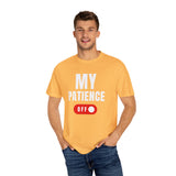 Funny Unisex T-Shirt - 'MY PATIENCE OFF' Graphic Tee