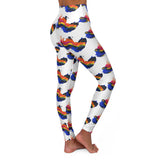 Rainbow Splash High Waisted Yoga Leggings - Comfortable Activewear