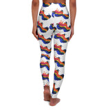 Rainbow Splash High Waisted Yoga Leggings - Comfortable Activewear