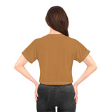 Floral Crop Tee - Earthy Chic Summer Top for Casual Outings