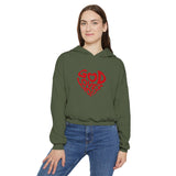 God Loves You Women's Cinched Bottom Hoodie