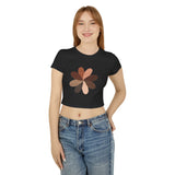 Stylish Women's Baby Tee with Floral Design – Casual Summer Top
