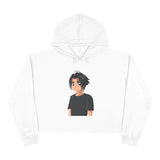 Anime-Inspired Crop Hoodie with Character Design