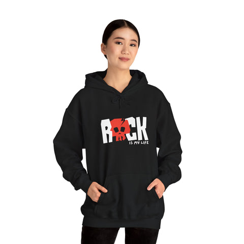 Rock Is My Life Hooded Sweatshirt - Unisex Heavy Blend™
