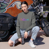 Women's Cropped Sweatshirt | 'Believe' Inspirational Apparel