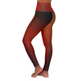 High Waisted Yoga Leggings - Stylish Ombre Fitness Wear