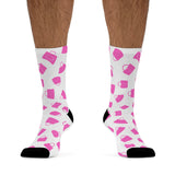 Eco-Friendly Pink Patterned Socks - Fun and Sustainable Fashion