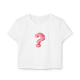 Women's Baby Tee - Cute Question Mark Design for Trendy Style