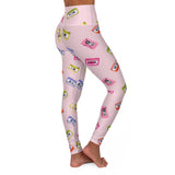 Retro Cassette Tape High Waisted Yoga Leggings