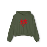 God Loves You Women's Cinched Bottom Hoodie