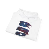 Inspirational Abstract Hoodie with Heart Design