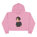 Anime-Inspired Crop Hoodie with Character Design