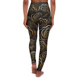 Elegant Floral High Waisted Yoga Leggings | Fitness & Fashion