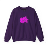 Floral Sweatshirt, Soft Casual Wear, Spring Gift, Cozy Layering, Unique Floral Design