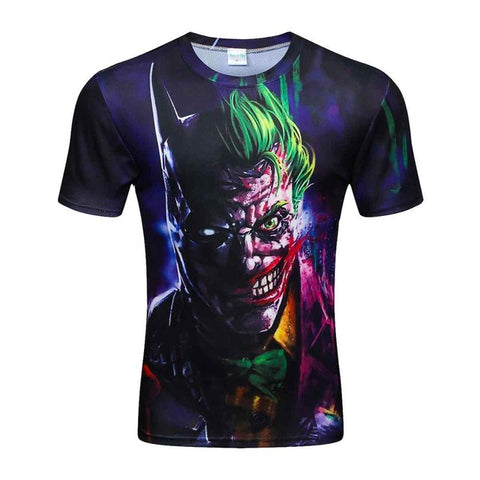 Women and Men Batman and the Joker 3D Colourful T-Shirt