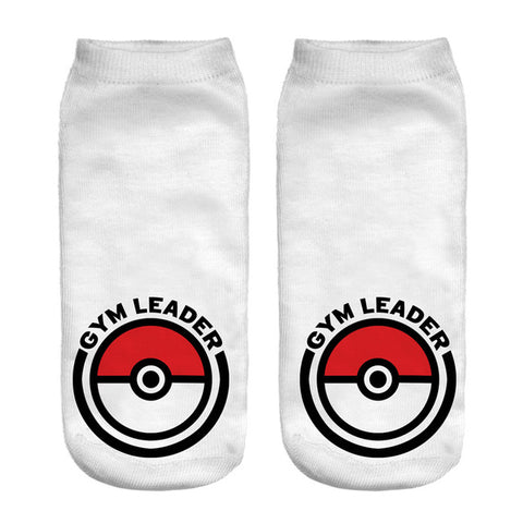 3D Pokemon Gym Leader Harajuku Printed Socks