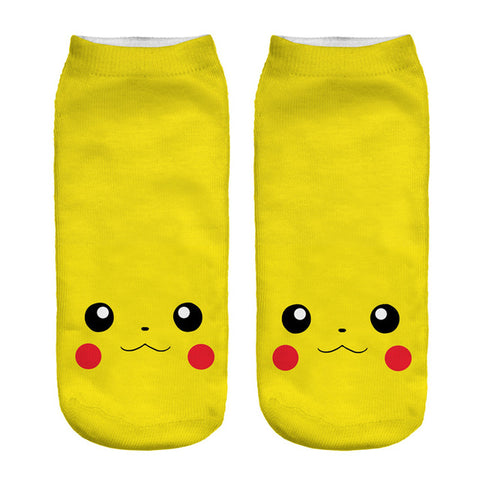 3D Pokemon Pikachu Harajuku Printed Socks