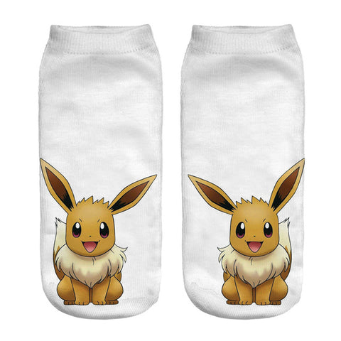 3D Pokemon Harajuku Printed Socks