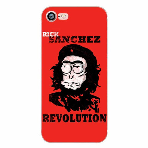 Rick and Morty Sanchez Revolution Clear Transplant Phone Cases