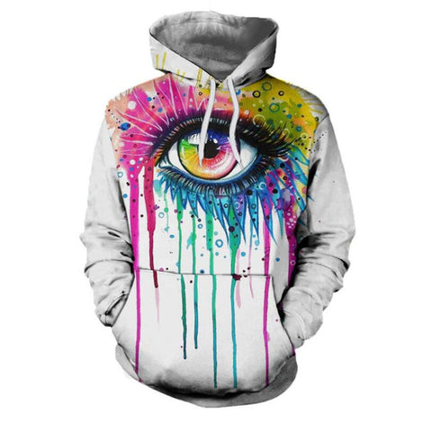 Rainbow Eye Colour 3D Sweatshirt